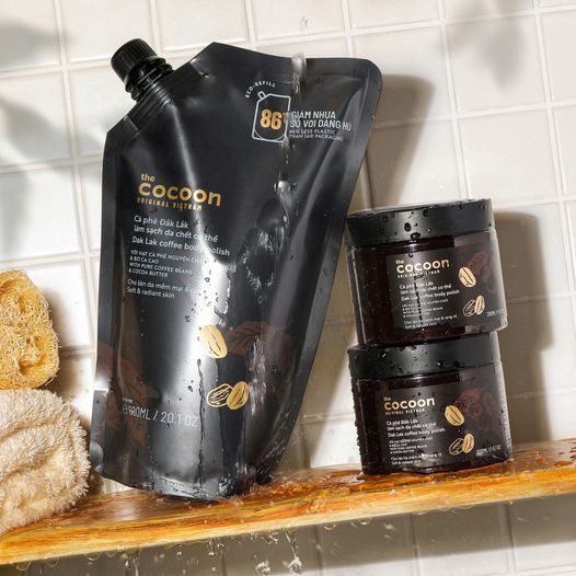 Túi Refill Tẩy Tế Bào Chết Toàn Thân Cocoon Dak Lak Coffee Body Polish