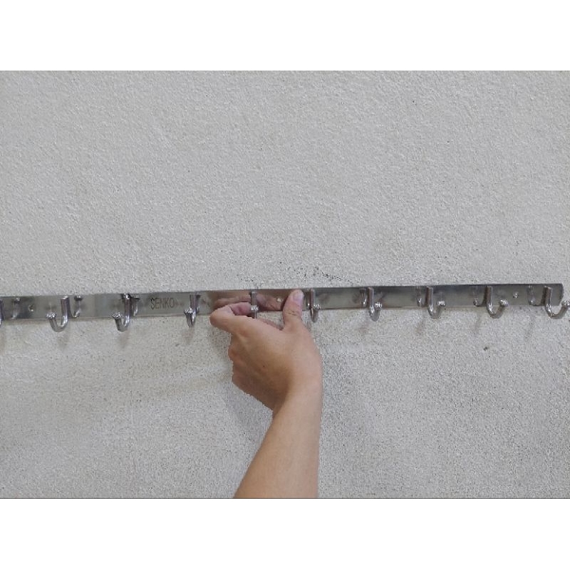 Móc treo áo quần inox gắn tường đầu bí cao cấp