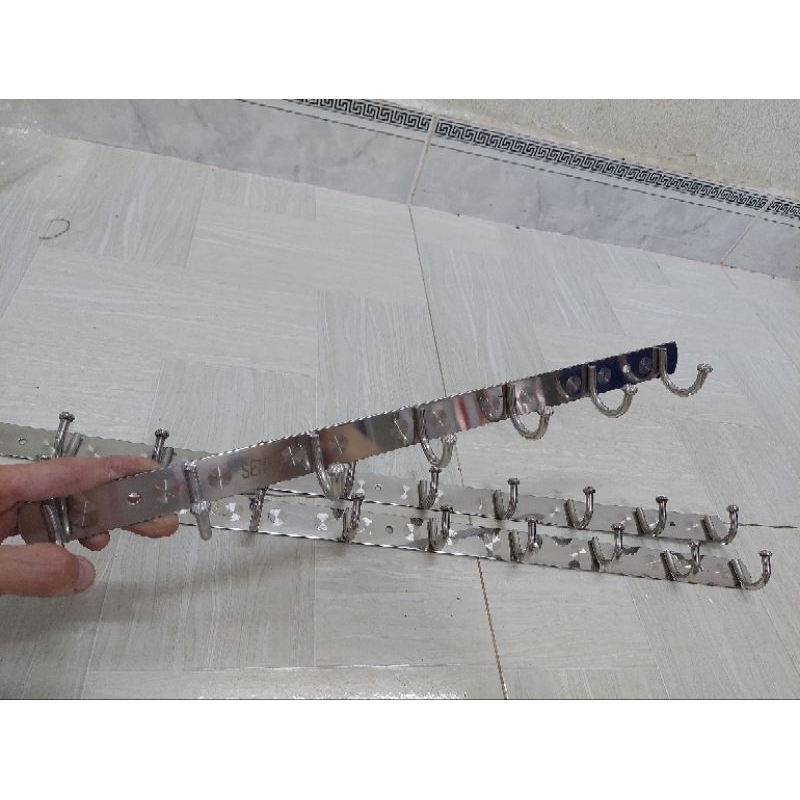 Móc treo áo quần inox gắn tường đầu bí cao cấp