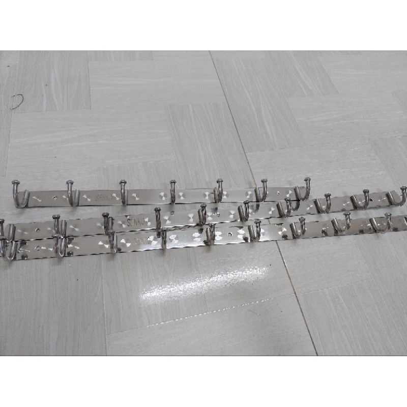 Móc treo áo quần inox gắn tường đầu bí cao cấp