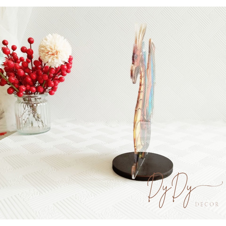 Mô Hình Dẹt Rồng Vượng Khí Thu Hút May Mắn Tài Lộc Năm Giáp Thìn