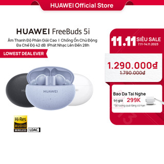 Tai Nghe Không Dây Huawei FreeBuds 5i | Phân giải cao | Chống ồn chủ động đa chế độ 42dB