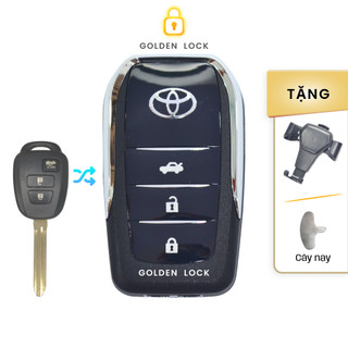 Vỏ chìa khoá độ gập xe toyota vios 2015 -2023