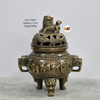 Xông trầm 12 con giáp bằng đồng phong thuỷ