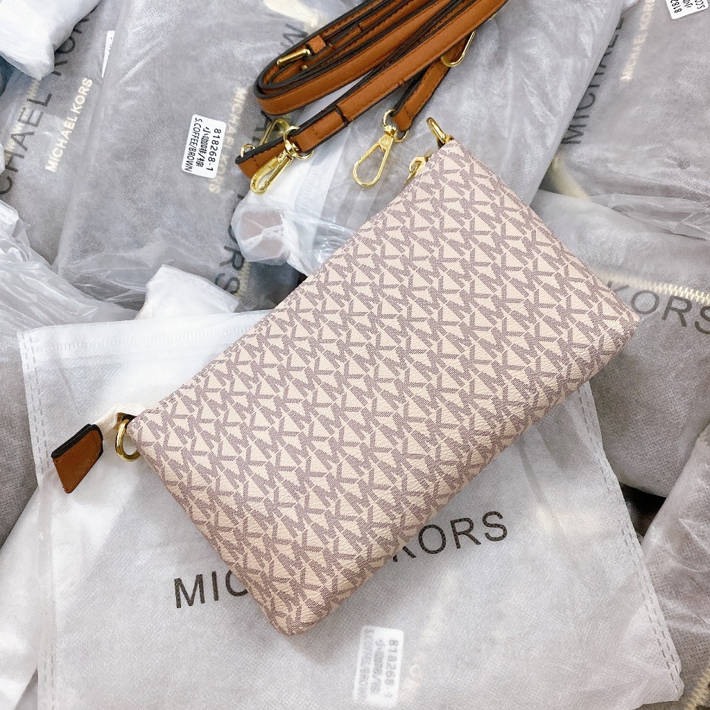 VÍ CẦM TAY KẸP NÁCH KIÊM ĐEO CHÉO NỮ BẢN 2 DÂY SMANO BAGS