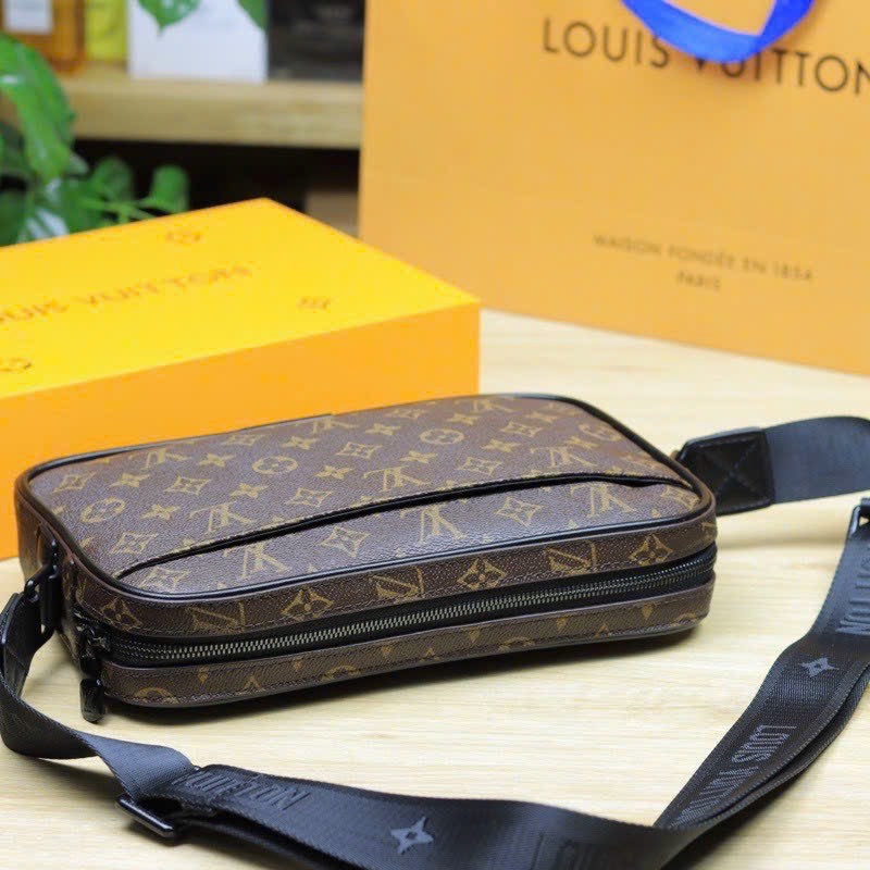 TÚI ĐEO CHÉO NAM NỮ LV0580 ANPHA VOLGA TRAP FULLBOX 2 BOX NAM CHÂM HÀNG CHUẨN SMANO BAGS HOẢ TỐC