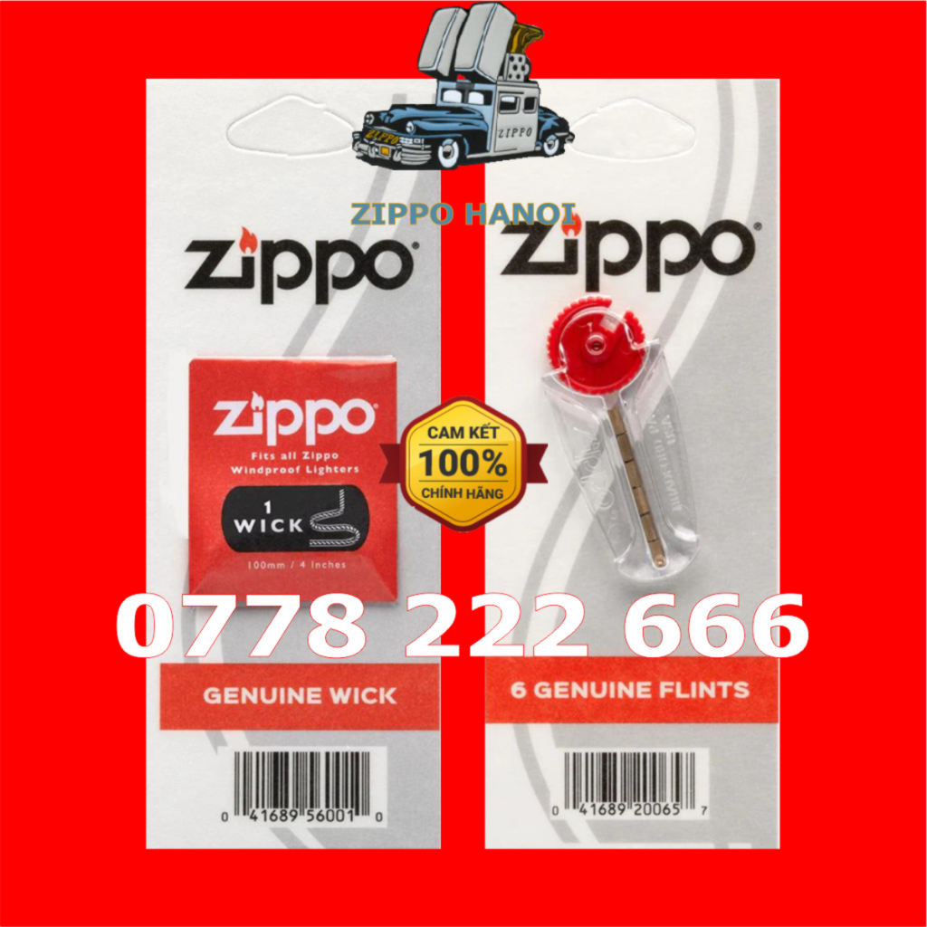 Đá Lửa và Tim Bấc cho bật lửa Zippo - Chính Hãng – Made in USA