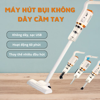 Máy Hút Bụi Không Dây Chính Hãng, Thiết Kế Nhỏ Gọn, Nhiều Đầu Hút Làm Sạch Đa Năng, Hút Sạch Mọi Ngóc Ngách x477