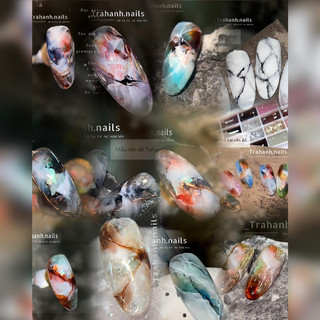 Set gel hổ phách 6 màu( có kèm bảng màu)