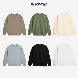 Áo Sweater Basic INSOMNIA Nỉ Chân Cua Unisex SW001