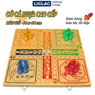 Bộ Cờ Cá Ngựa Liên Hiệp Thành SIZE LỚN NHẤT chất liệu nhựa an toàn, Đồ chơi giải trí board game chính hãng - LICLAC