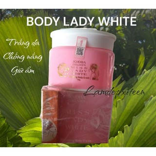 Kem body lady White collagen tặng nước hoa hoa
