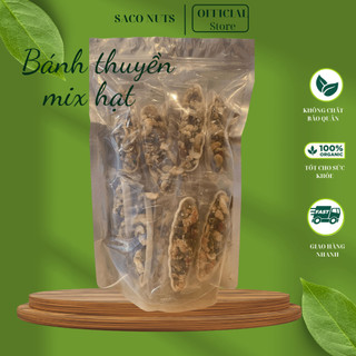 Bánh thuyền, bánh thuyền mix hạt béo béo đầy chất dinh dưỡng 500gr - Saco Nuts