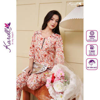 Đồ bộ nữ mặc nhà Jcvcoll - NH23.075 BỘ THÔ CỔ TRÒN. QD