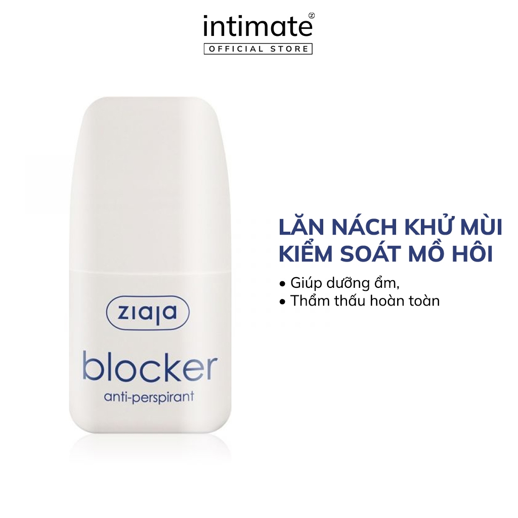 Lăn Nách Khử Mùi Kiểm Soát Mồ Hôi Blocker Anti-perspirant ZIAJA Giúp Dưỡng Ẩm, Thẩm Thấu Hoàn Toàn 60ml