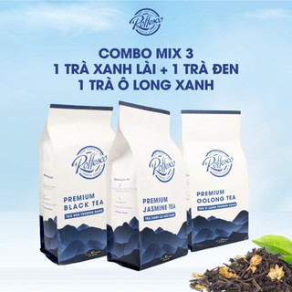 Combo 3 trà cao cấp roffesco premium oolong tea & premium black tea & premium jasmine tea