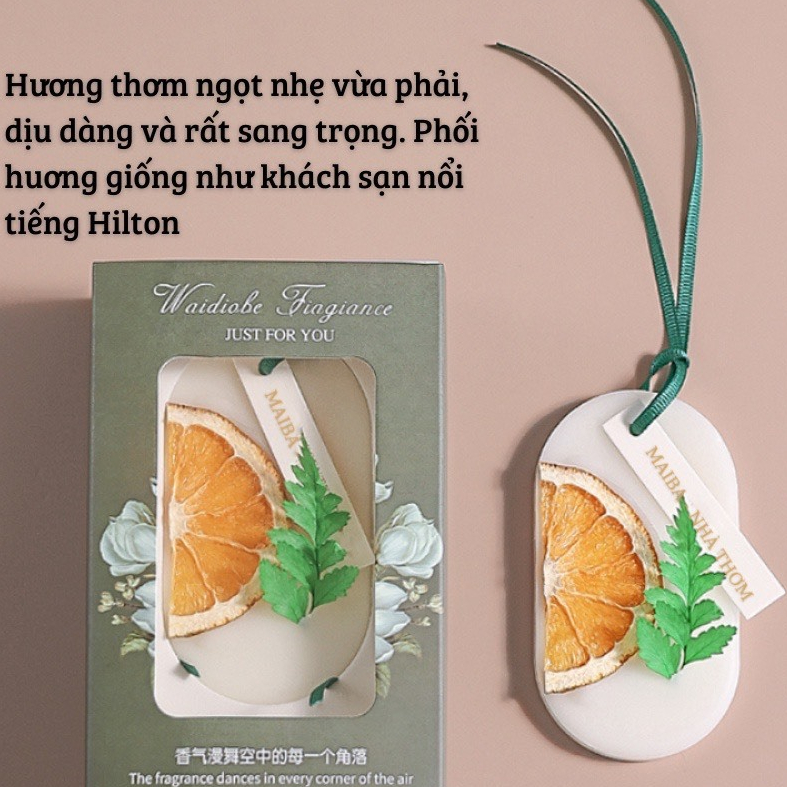 Sáp Thơm Hoa Khô Cỏ 4 Lá May Mắn Giáng Sinh Treo Tủ Quần Áo Phòng Bàn Làm Việc Làm Quà Tặng