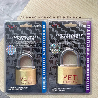  Ổ Khóa Bấm Thau YETI 50mm 60mm