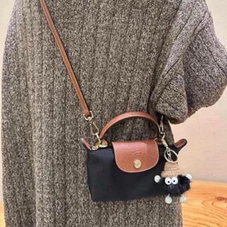 Charm treo Túi và Dây Da thay thế túi Longchamp ( Không bán Túi )