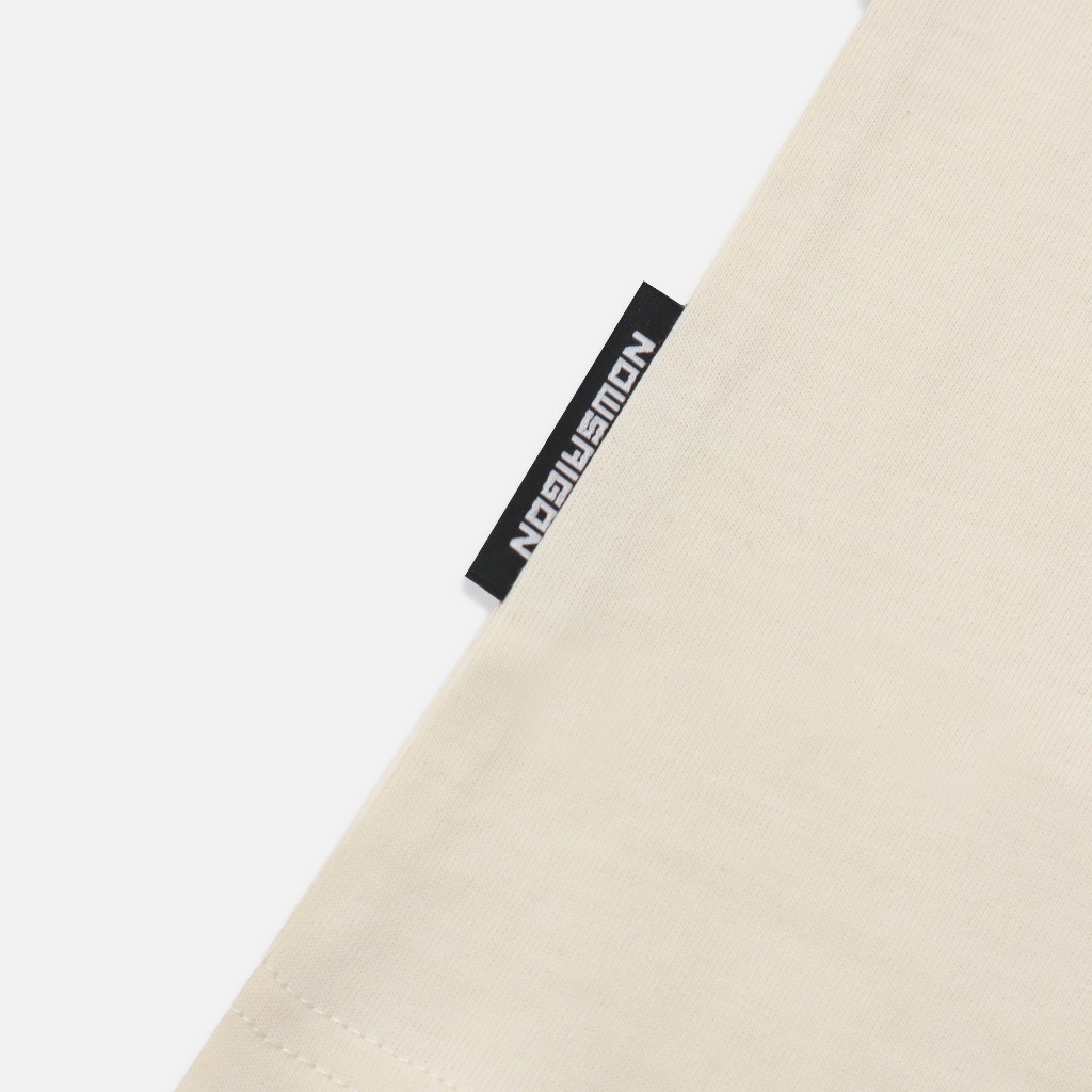 Áo thun NEEDS OF WISDOM Stuffed Dinosaur Tee - Cream - Local Brand Chính Hãng