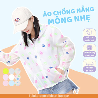 Áo chống nắng mỏng nhẹ SIXMOON vải polyester kiểu dáng thể thao thời trang freesize