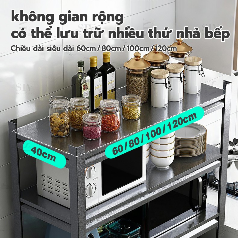 Kệ Để Đồ SIV Kệ Nhà Bếp Đa Năng,Đựng Đồ Nồi Cơm Điện, Lò Nướng 3/4/5 tầng