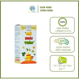 Chỉ Khái Thảo (100ml) - Hỗ Trợ Giảm Ho, Giảm Đờm Do Viêm Họng, Viêm Phế Quản