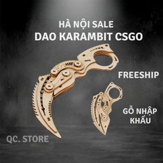 Dao Karambit CSGO Mô Hình Gỗ Lắp Ráp - Mô Hình Sưu Tầm Csgo karambit