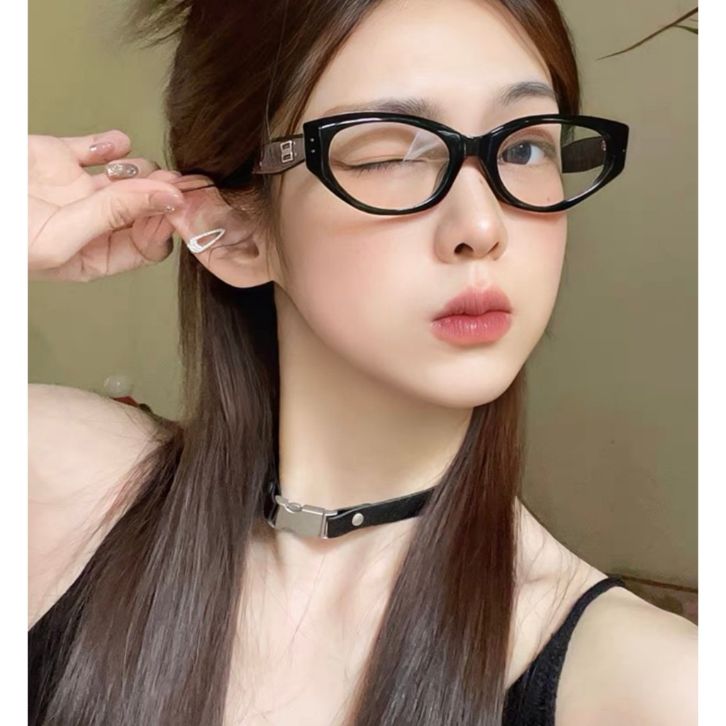 Gk20 kính mắt mèo 2 chấm nhỏ cao cấp chống Uv và chống ánh sáng xanh ( tặng kèm hộp và khăn lau)