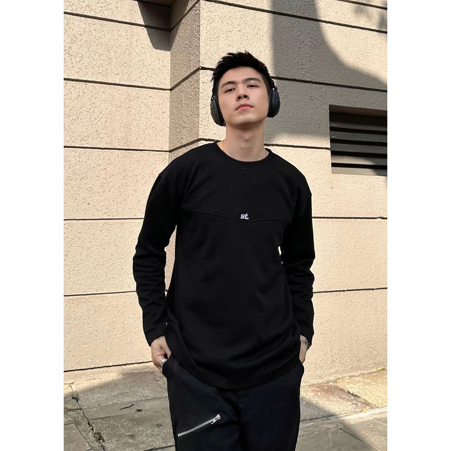 Áo thun Dài Tay STEVE Long Sleeve, Áo phông dài tay cổ tròn 2 màu : Trắng, Đen, Xám