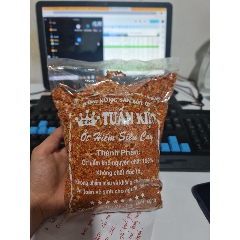 Bột ớt hiểm gói 50g - Ớt hiểm siêu cay - Bột ớt khô Tuấn Kiệt - Chili Powder (𝗕𝗼̣̂𝘁 𝗼̛́𝘁 𝗰𝗵𝗶𝗲̂́𝘁 𝗹𝗲̉, 𝗴𝗼́𝗶 𝗻𝗵𝗼̉ 𝟱𝟬𝗴𝗮𝗺)