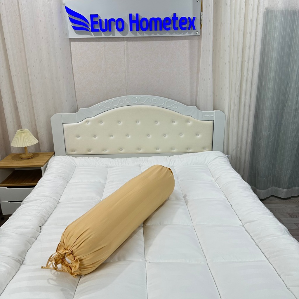 Vỏ Gối Ôm Cotton Sọc 3F mẫu mới nhất, vải hoạt tính Cao Cấp dây buộc 2 đầu kích thước 30x80, 35x100 EUROHOMETEX