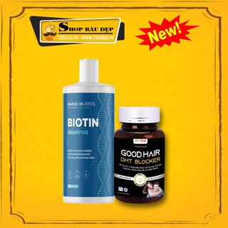 Comb   Dầu Gội Biotin Shampoo Maple Holistics + DHT Good Hair