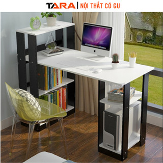 Bàn làm việc, bàn học kèm kệ sách hoán đổi 2 chiều thông minh - GK09