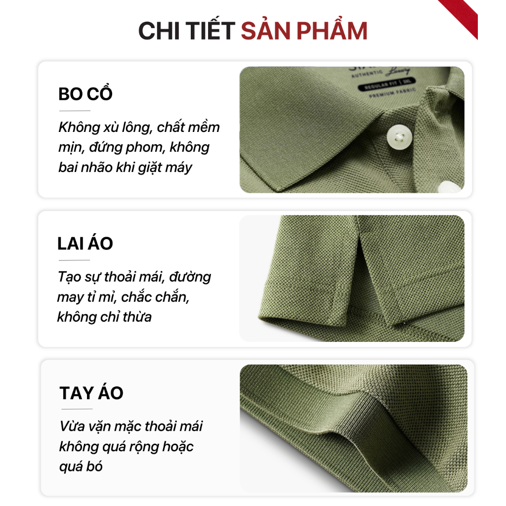 Áo Polo nam trơn Basic cổ bẻ  SIXMEN BASIC vải cá sấu cotton CVC trẻ trung, thanh lịch, sang trọng