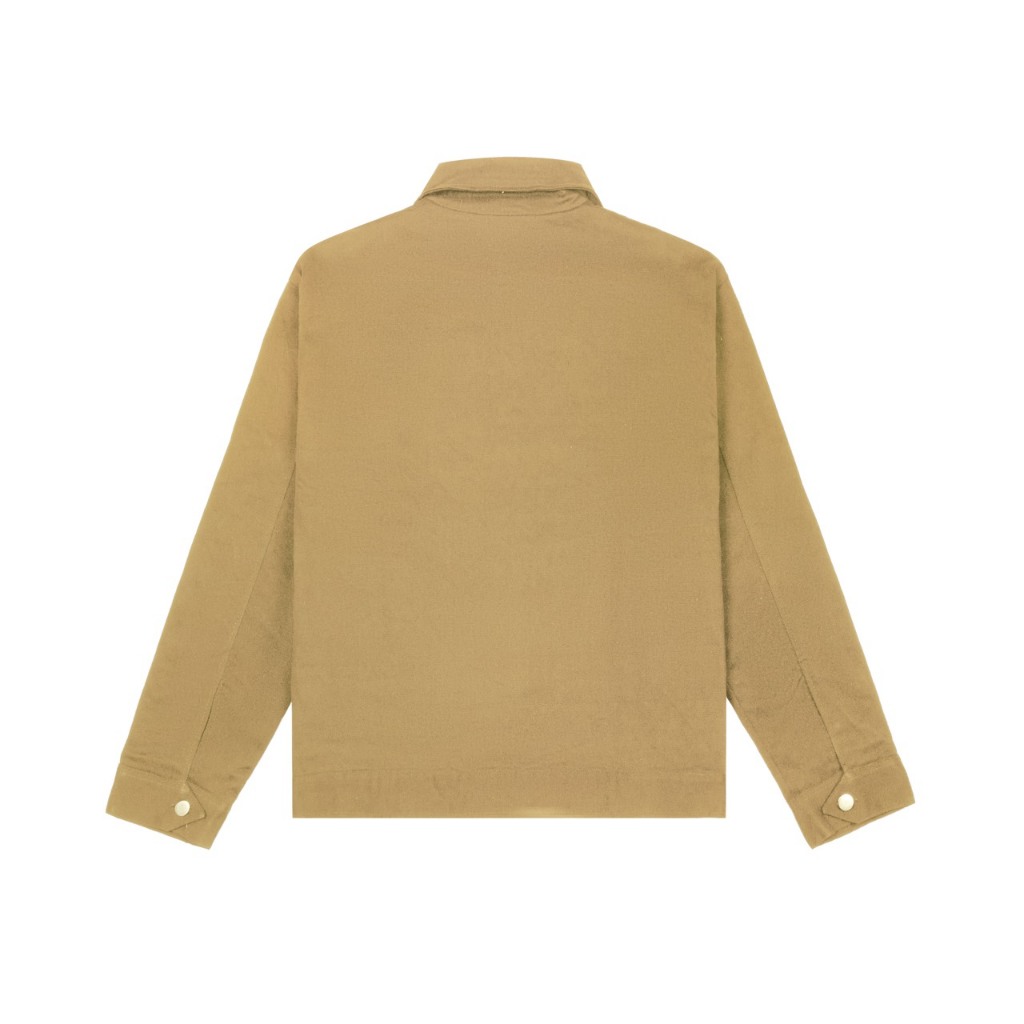 RIPOFFF Khaki Zip Jacket - Black/ Cream