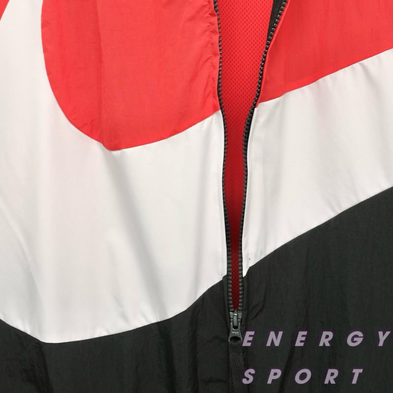 Áo Khoác Gió Unisex Cho Nam Nữ Nike Sportswear Big Swoosh Woven Jacket - Đỏ/Đen