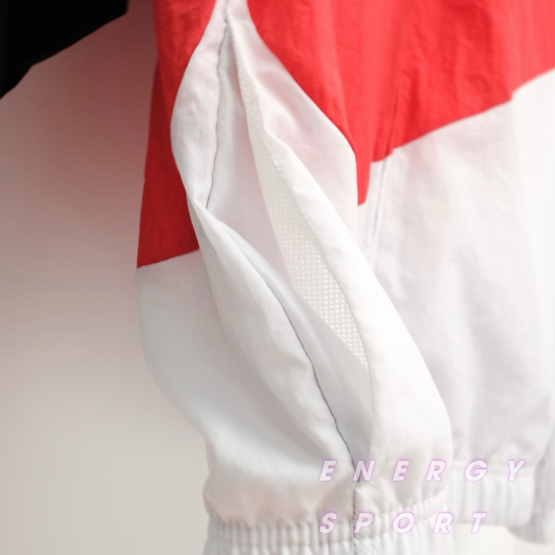 Áo Khoác Gió Unisex Cho Nam Nữ Nike Sportswear Big Swoosh Woven Jacket - Đen/Trắng