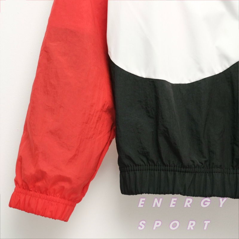 Áo Khoác Gió Unisex Cho Nam Nữ Nike Sportswear Big Swoosh Woven Jacket - Đỏ/Đen