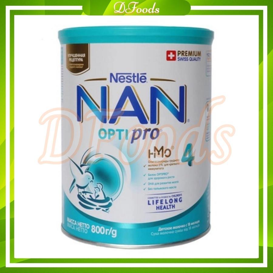 DATE 2025 Sữa Nan Nga cho bé số 1,2,3,4 800g