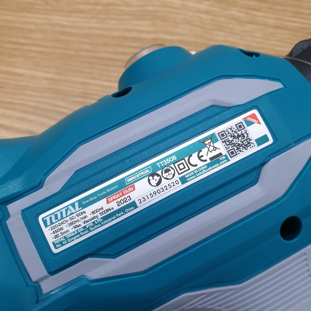 Máy phun sơn dùng điện 450W Total TT3506 , Lưu lượng tối đa 380ml / phút