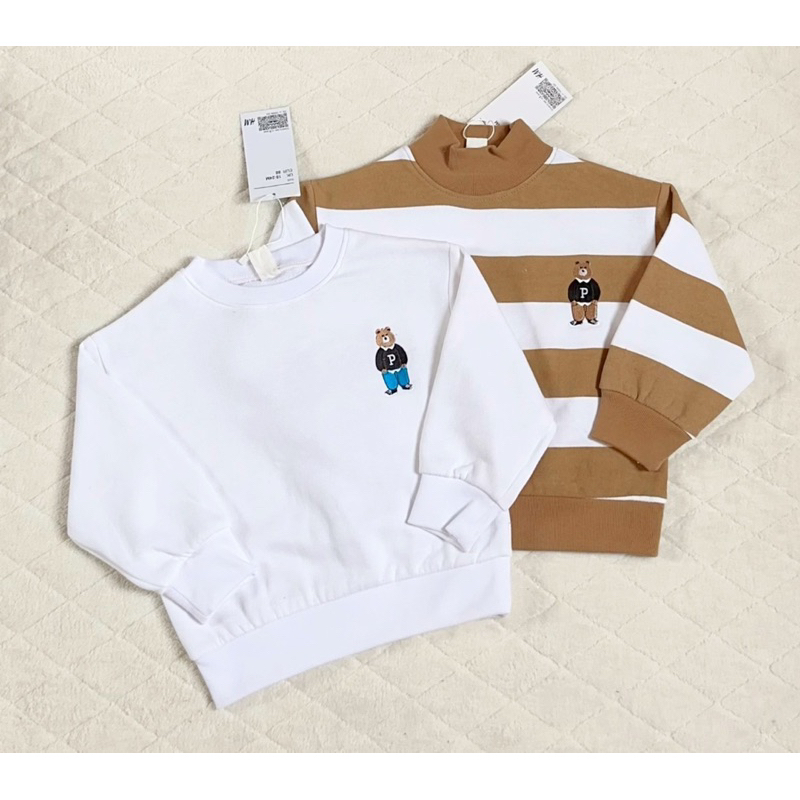 Set 3 áo giữ nhiệt gấu cho bé