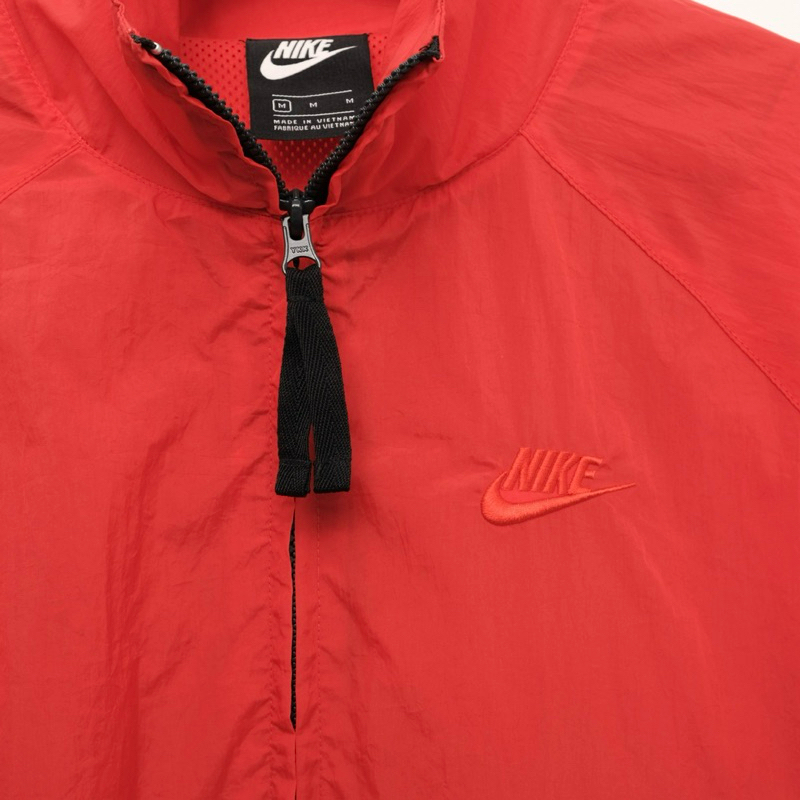 Áo Khoác Gió Unisex Cho Nam Nữ Nike Sportswear Big Swoosh Woven Jacket - Đỏ/Đen