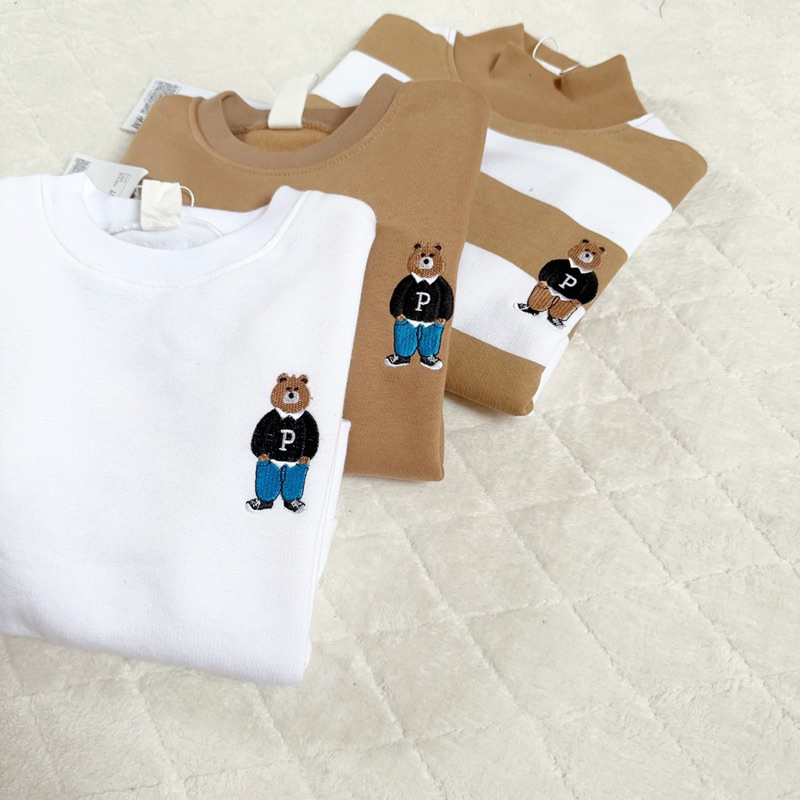 Set 3 áo giữ nhiệt gấu cho bé