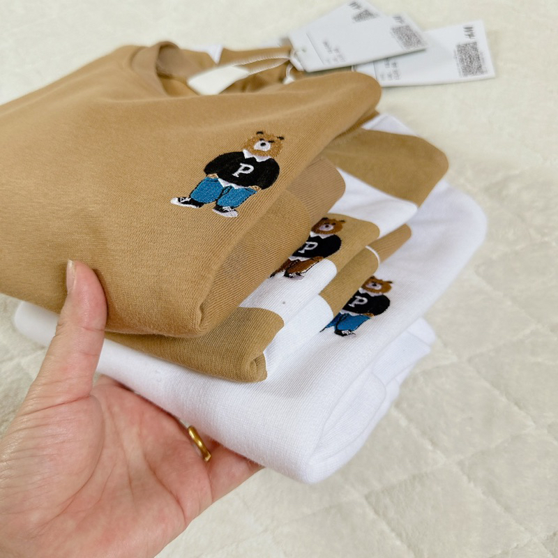 Set 3 áo giữ nhiệt gấu cho bé