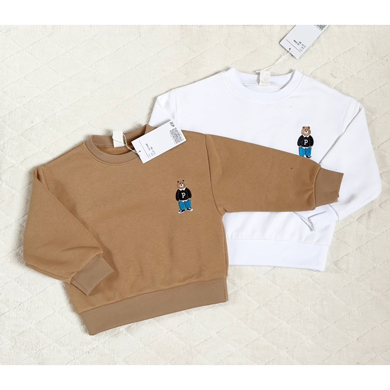 Set 3 áo giữ nhiệt gấu cho bé