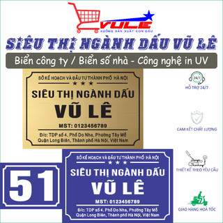 Biển số nhà, Biển Công ty, Công nghệ in UV trên Mica