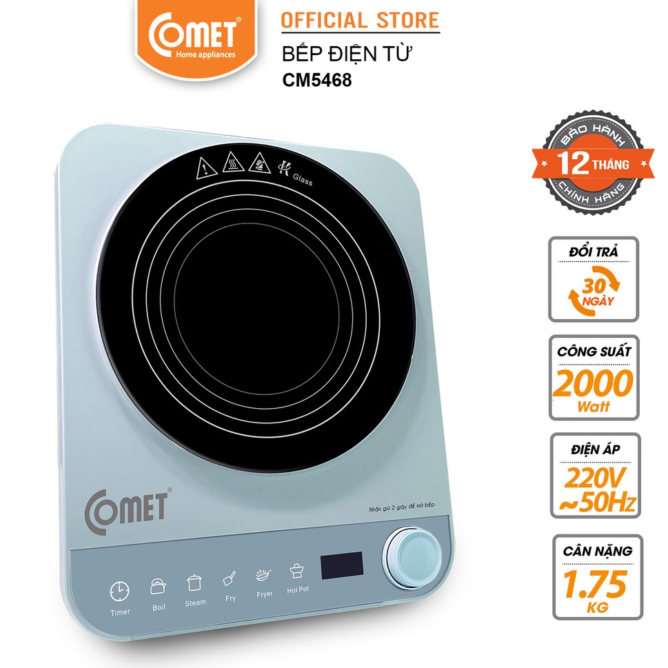 Bếp điện từ cảm ứng 2000W COMET - CM5468