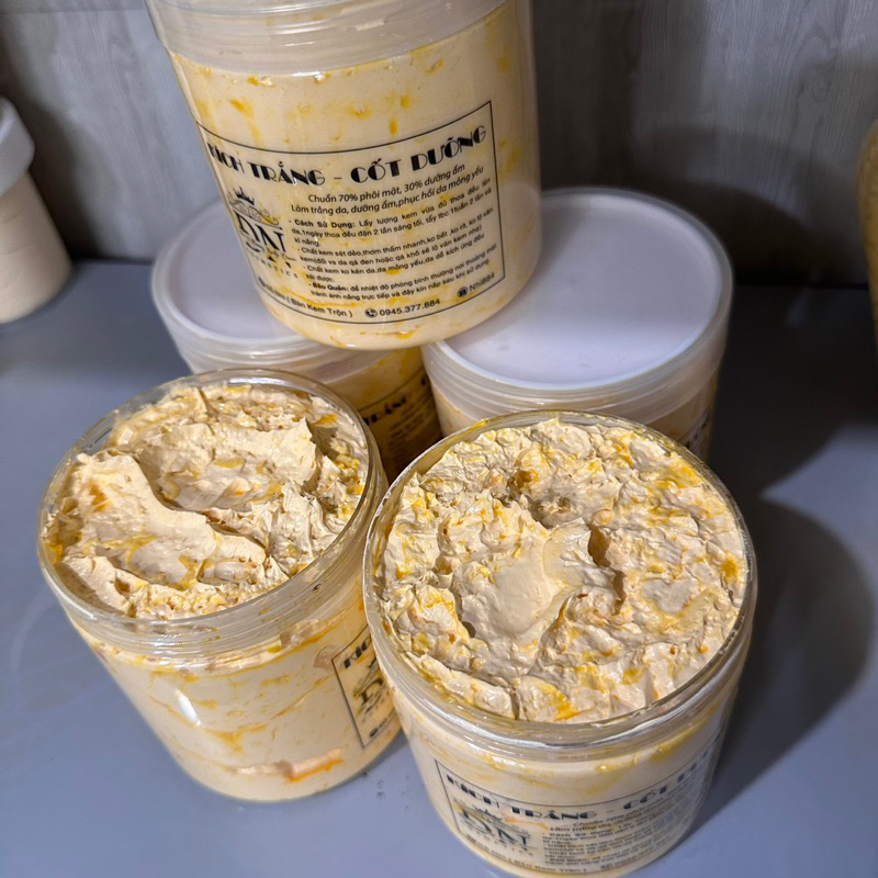 KEM BODY KÍCH TRẮNG VIPHủ 500gr kèm 100gr cám gạo cfe tẩy tbc