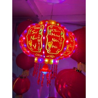 Đèn Lồng Điện, Đèn Lồng led xoay 3D trang trí Tết Chữ Nổi tiếng việt hiệu ứng ánh sáng,Cầu Điện Xoay 360 Kết Hợp Đèn Led